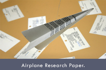 research paper on paper airplanes