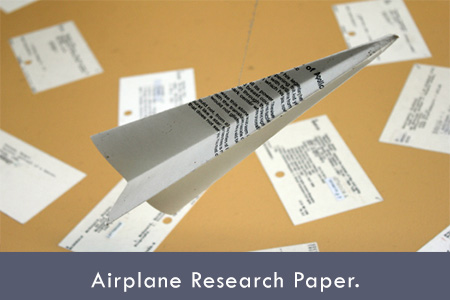 research papers on paper airplanes